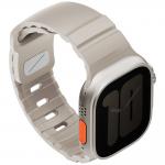 Curea din silicon Uniq Alton compatibila cu Apple Watch 49/46/45/44mm, Gri 3 - lerato.ro