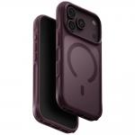 Husa UNIQ Veren cu MagSafe compatibila cu iPhone 18 Pro / 17 Pro, Burgundy 3 - lerato.ro