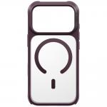 Husa UNIQ Veren cu MagSafe compatibila cu iPhone 18 Pro / 17 Pro, Burgundy 6 - lerato.ro