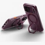 Husa UNIQ Swivix 360 Rotating Kickstand compatibila cu iPhone 18 Pro Max / 17 Pro Max, Burgundy 7 - lerato.ro