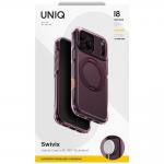 Husa UNIQ Swivix 360 Rotating Kickstand compatibila cu iPhone 18 Pro Max / 17 Pro Max, Burgundy 9 - lerato.ro