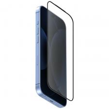 Folii iPhone 18 Pro Max, Folie sticla securizata UNIQ Optix Covex Matte DX2, Kit montare inclus, compatibila cu iPhone 18 Pro Max, Negru, lerato.ro