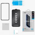 Folie sticla securizata UNIQ Optix Covex Matte DX2, Kit montare inclus, compatibila cu iPhone 18 Pro Max, Negru 6 - lerato.ro