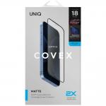 Folie sticla securizata UNIQ Optix Covex Matte DX2, Kit montare inclus, compatibila cu iPhone 18 Pro Max, Negru 8 - lerato.ro