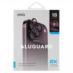 Protectie camera foto UNIQ Optix AluGuard DX2 compatibila cu iPhone 18 Pro Max / 18 Pro, Burgundy 6 - lerato.ro