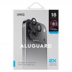 Protectie camera foto UNIQ Optix AluGuard DX2 compatibila cu iPhone 18 Pro Max / 18 Pro, Negru 6 - lerato.ro