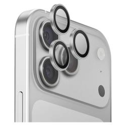 Protectie camera foto UNIQ Optix AluGuard DX2 compatibila cu iPhone 18 Pro Max / 18 Pro, Silver