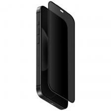 Folii iPhone 18 Pro, Folie sticla securizata UNIQ Optix Covex Privacy DX2, Kit montare inclus, compatibila cu iPhone 18 Pro, Negru, lerato.ro