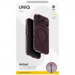 Husa UNIQ Airsuit  Magclick compatibila cu iPhone 18 Pro / 17 Pro, Burgundy 7 - lerato.ro