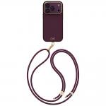Husa UNIQ Coehl Mirelle cu MagSafe compatibila cu iPhone 18 Pro / 17 Pro, Burgundy 2 - lerato.ro