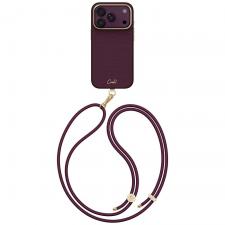 Huse si carcase iPhone 18 Pro, Husa UNIQ Coehl Mirelle cu MagSafe compatibila cu iPhone 18 Pro / 17 Pro, Burgundy, lerato.ro