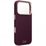 Husa UNIQ Coehl Mirelle cu MagSafe compatibila cu iPhone 18 Pro / 17 Pro, Burgundy 4 - lerato.ro