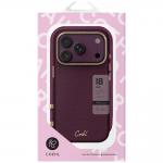 Husa UNIQ Coehl Mirelle cu MagSafe compatibila cu iPhone 18 Pro / 17 Pro, Burgundy 6 - lerato.ro