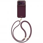 Husa UNIQ Coehl Mirelle cu MagSafe compatibila cu iPhone 18 Pro Max / 17 Pro Max, Burgundy 2 - lerato.ro