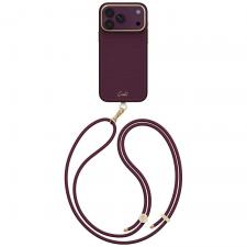 Huse si carcase iPhone 18 Pro Max, Husa UNIQ Coehl Mirelle cu MagSafe compatibila cu iPhone 18 Pro Max / 17 Pro Max, Burgundy, lerato.ro
