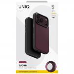 Husa UNIQ Lyden DS cu MagSafe compatibila cu iPhone 18 Pro / 17 Pro, Burgundy 7 - lerato.ro