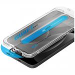 Folie sticla securizata UNIQ Optix SwiftFit Privacy DX2, Kit montare inclus, compatibila cu iPhone 18 Pro Max, Negru 4 - lerato.ro