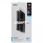 Folie sticla securizata UNIQ Optix SwiftFit Privacy DX2, Kit montare inclus, compatibila cu iPhone 18 Pro Max, Negru 8 - lerato.ro