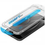 Folie sticla securizata UNIQ Optix SwiftFit Vivid DX2, Kit montare inclus, compatibila cu iPhone 18 Pro Max, Transparent 3 - lerato.ro