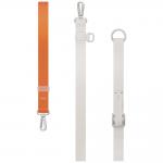 Snur pentru carcase UNIQ Vista Flex, Lungime reglabila, Gri / Portocaliu 4 - lerato.ro