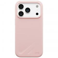 Husa UNIQ Lino cu MagSafe compatibila cu iPhone 18 Pro / 17 Pro, Roz