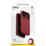 Husa UNIQ Lino cu MagSafe compatibila cu iPhone 18 Pro Max / 17 Pro Max, Rosu 8 - lerato.ro
