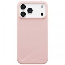 Husa UNIQ Lino cu MagSafe compatibila cu iPhone 18 Pro Max / 17 Pro Max, Roz