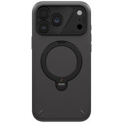 Husa UNIQ Elix Rotating Kickstand cu MagSafe compatibila cu iPhone 18 Pro Max / 17 Pro Max, Dark Grey