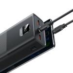 Baterie externa portabila USAMS PB68, 30000 mAh, 65W, 3A, 2xUSB-A, 1xUSB-C, Afisaj LED, Cablu USB-C 1m inclus, Negru 3 - lerato.ro