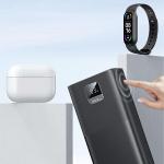 Baterie externa portabila USAMS PB68, 30000 mAh, 65W, 3A, 2xUSB-A, 1xUSB-C, Afisaj LED, Cablu USB-C 1m inclus, Negru 7 - lerato.ro