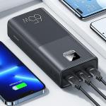Baterie externa portabila USAMS PB68, 30000 mAh, 65W, 3A, 2xUSB-A, 1xUSB-C, Afisaj LED, Cablu USB-C 1m inclus, Negru 10 - lerato.ro