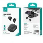 Casti wireless TWS USAMS ID25, Bluetooth 5.3, Autonomie 5h, 230mAh, Roz 9 - lerato.ro