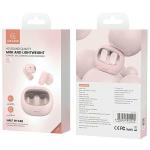 Casti wireless TWS USAMS TD22, Bluetooth 5.3, Autonomie 5h, 230mAh, Roz 10 - lerato.ro