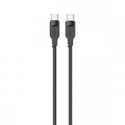 Cablu pentru incarcare si transfer de date USAMS US-SJ567, 2x USB-C, 100W, 480Mbps, 1.2m, Negru