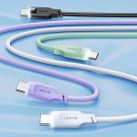 Cablu pentru incarcare si transfer de date USAMS US-SJ567, 2x USB-C, 100W, 480Mbps, 1.2m, Negru 4 - lerato.ro