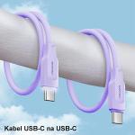 Cablu pentru incarcare si transfer de date USAMS US-SJ567, 2x USB-C, 100W, 480Mbps, 1.2m, Negru 6 - lerato.ro