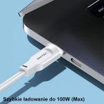 Cablu pentru incarcare si transfer de date USAMS US-SJ567, 2x USB-C, 100W, 480Mbps, 1.2m, Negru 10 - lerato.ro