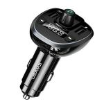Transmitator auto FM multifunctional tip T USAMS C21, 15W, MP3, 1x USB-A, 1x USB-B, 1x Card TF, Bluetooth 5.0, Wireless, Negru 2 - lerato.ro