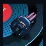 Transmitator auto FM multifunctional tip T USAMS C21, 15W, MP3, 1x USB-A, 1x USB-B, 1x Card TF, Bluetooth 5.0, Wireless, Negru 14 - lerato.ro