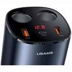 Incarcator si splitter auto USAMS US-CC151, 1xUSB-A, 1xUSB-C, Gri 4 - lerato.ro