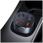 Incarcator si splitter auto USAMS US-CC151, 1xUSB-A, 1xUSB-C, Gri 7 - lerato.ro