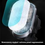 Suport auto USAMS US-CD182, Air Vent Mount, Incarcare wireless 15W, Compatibil MagSafe, Rotire 360 grade, Negru 10 - lerato.ro