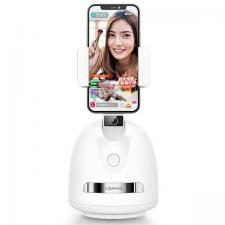 Suport telefon USAMS US-ZB239, Smart Face Tracking, 2000mAh, Autonomie 10h, MicroUSB, Alb