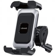 Suport universal bicicleta USAMS ZJ082, Rotire 360 grade, Compatibilitate 4.7–7.2 inch, Negru