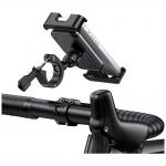 Suport universal bicicleta USAMS ZJ082, Rotire 360 grade, Compatibilitate 4.7–7.2 inch, Negru 3 - lerato.ro