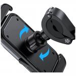 Suport universal bicicleta USAMS ZJ082, Rotire 360 grade, Compatibilitate 4.7–7.2 inch, Negru 12 - lerato.ro