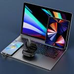 Microfon wireless Maono USAMS US-ZB234, ENC 2.4G, 2 Adaptoare ZB247 incluse, Carcasa incarcare, Raza actiune 10m, Autonomie 8h, USB-C, Negru 10 - lerato.ro