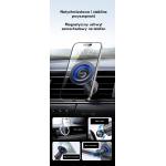 Suport auto USAMS ZJ081, Air Vent Mount, Compatibil MagSafe, Rotire 360 grade, Negru 6 - lerato.ro