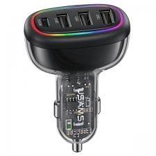 Accesorii auto, Incarcator auto USAMS US-CC170, 3x USB, 1x USB-C, 48W, 3A, Negru, lerato.ro
