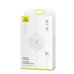 Incarcator Wireless  3in1 USAMS US-CC096, 10W, 2A, Iesire Lightning, Alb 6 - lerato.ro